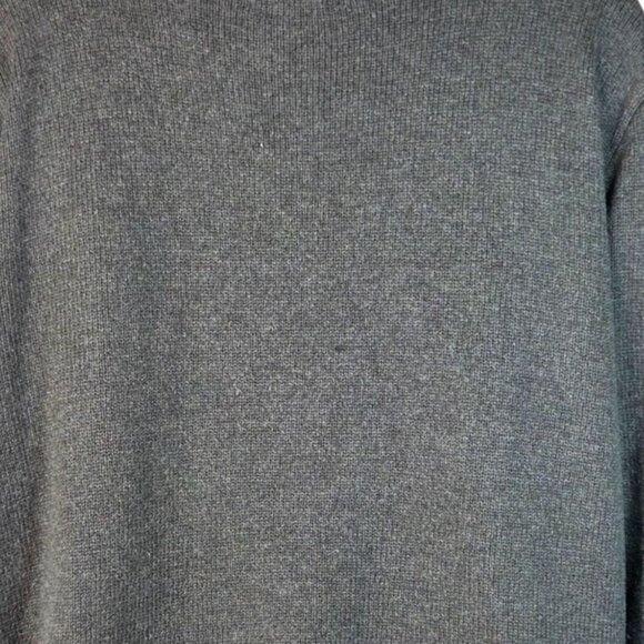 Polo By Ralph Lauren Mens Quarter Zip Cotton Sweater Gray Large - Picture 7 of 7